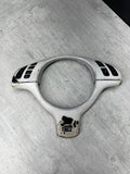 01-06 BMW E46 M3 Upper & Lower Steering Wheel Trim Multifunction Buttons Plate