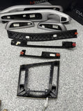 01-06 BMW E46 M3 Convertible Interior Armrests Trim Set Brushed Aluminum *Notes*