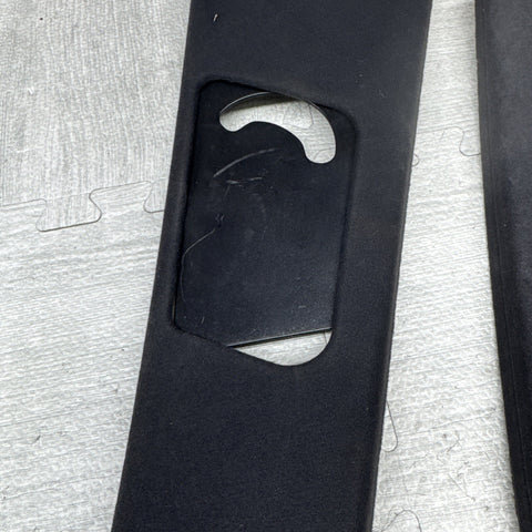 00-03 BMW E39 M5 B-Pillar Column Interior Upper Cover Pair  Black OEM