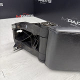 01-06 BMW E46 M3 Center Console Armrest Arm Rest Black Leather