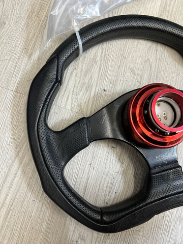 BMW 01-06 E46 M3 FRONT LEATHER STEERING WHEEL MOMO