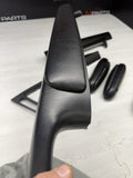 01-06 BMW E46 M3 Convertible Interior Armrests Trim Set Sprayed Black