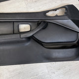 96-02 BMW Z3M Front Left Driver Door Card Panel Cover Trim Leather Black