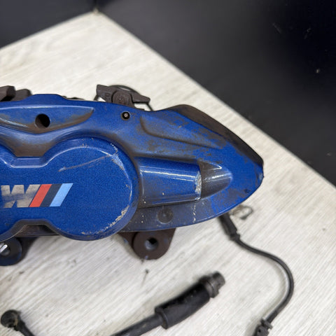 BMW 15-20 F87 M2 F30 F31 F80 F82 F83 M3 M4 Front Left Driver Brake Caliper Blue