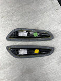 BMW E46 325 330 M3 Convertible Rear Grey Gray Upper Armrest Pads 7894431 7894432