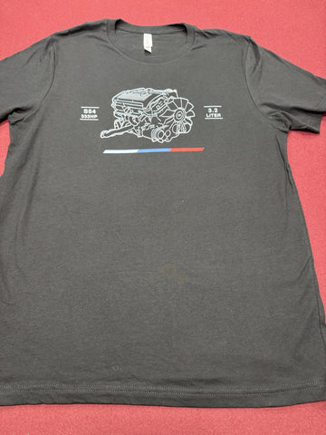 Mpartsworldwide X Precision Tee T Shirt T-Shirt 2025 Black S54 Design Medium M
