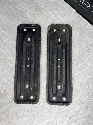 01-13 BMW E46 E90 E92 E93 M3 OEM MIDPIPE EXHAUST BRACKETS SUPPORT PLATES PAIR