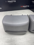 2001-2006 BMW E46 M3 Convertible Grey Rear Headrests Head Rests Pair OEM