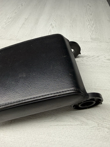 01-06 BMW E46 M3 Center Console Armrest Arm Rest Black Leather Top