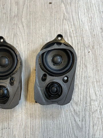 01-06 BMW E46 M3 HAES FRONT MID RANGE TWEETER SPEAKERS 65138374697