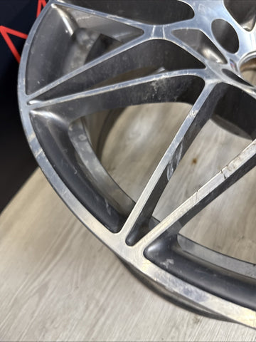 15-20 BMW F80 F82 F83 M3 M4 666M 20” Rear OEM Wheel Rim 20x10 *BENT