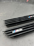 01-06 BMW E46 M3 Left Right Fender Vent Grilles Grills Trims Sprayed Black