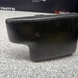 01-06 BMW E46 M3 Center Console Armrest Arm Rest Black Leather *Crease*
