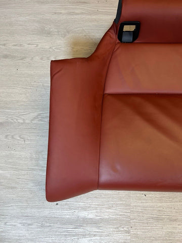 08-13 BMW E92 M3 Coupe Right Passenger Rear Seat Bottom Bench Fox Red Leather