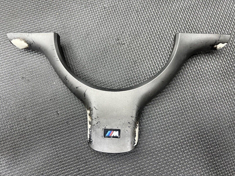 01-06 BMW E46 M3 Lower Steering Wheel Trim Cover Plate *1 Broken Mounting Tab*