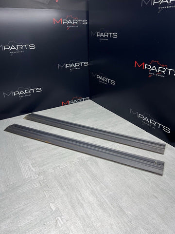 96-99 BMW E36 M3 Coupe Door Sills Trims Pair Dove Grey OEM