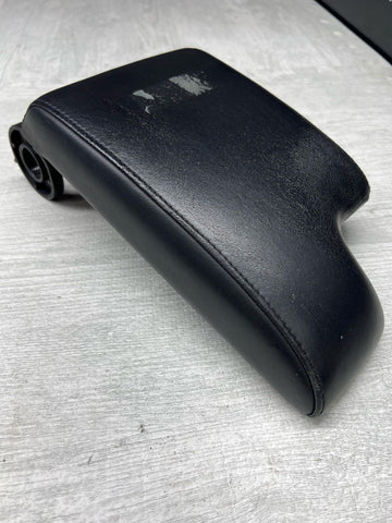 01-06 BMW E46 M3 Center Console Armrest Arm Rest Black Leather