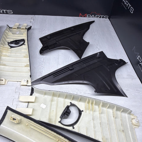 BMW E90 M3 08-11 SEDAN ABC BLACK PILLAR INTERIOR TRIM PANEL SET OEM