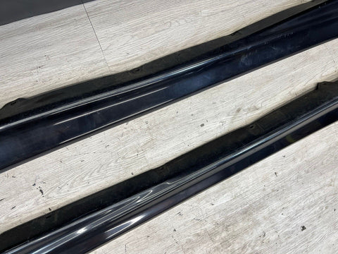 94-99 BMW E36 M3 COUPE SIDE SKIRTS ROCKER PANELS MOLDINGS COSMOS BLACK