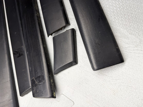 BMW E36 M3 Coupe 1992-1999 Black Door Mouldings Trims Set OEM