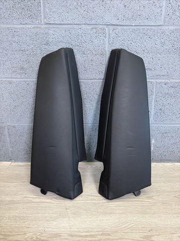 BMW 15-20 F33 F83 335 M4 Rear Seat Bolsters Black Leather OEM Pair