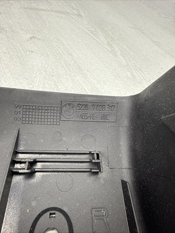 01-06 BMW E46 M3 330 Coupe Rear Side Bolster Window Motor Trim Cover