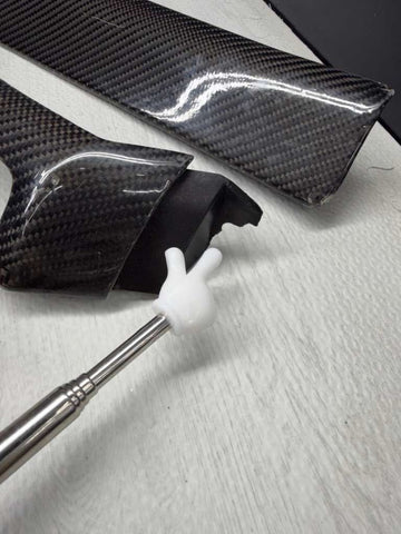 BMW E46 M3 01-06 Carbon Fiber Interior Trim Dashboard Dash Board Set *Notes*