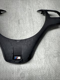 08-13 BMW E90 E92 E93 M3 Lower Steering Wheel Trim Cover Plate Black *Notes*
