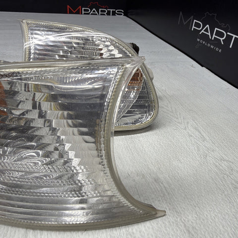 02-06 BMW E46 325 328 M3 Clear Corner Lights Tail Lamps 6919651 6919652 *Notes*