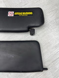 00-09 Honda S2000 S2k Sun Visor Assembly Pair OEM Black