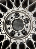 OEM BMW E28 E30 E38 Wheel Rims Tires Set Style 5 Silver 16" ET23 16x8 Square
