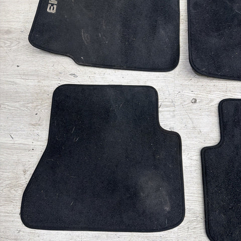 Genuine 01-06 BMW E46 M3 Coupe Carpets Floor Mats Black Front & Rear