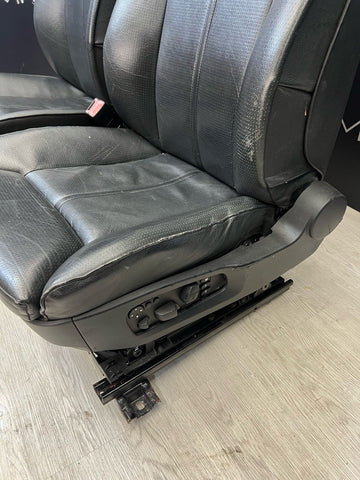 06-10 BMW E60 M5 Interior Front Seats Black Complete Powered