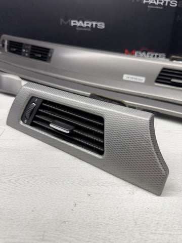 09-13 OEM BMW E93 335is Dash Glacier Silver Aluminum Interior Trim Set