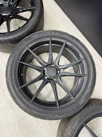 Rohana Wheels Rims RF2 RF02 5x120 BMW 19x8.5 ET33 19x9.5 ET35 Matte Black Set