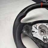 08-13 BMW E90 E92 E93 M3 OHC Carbon fiber Steering Wheel Tri Stitched Manual