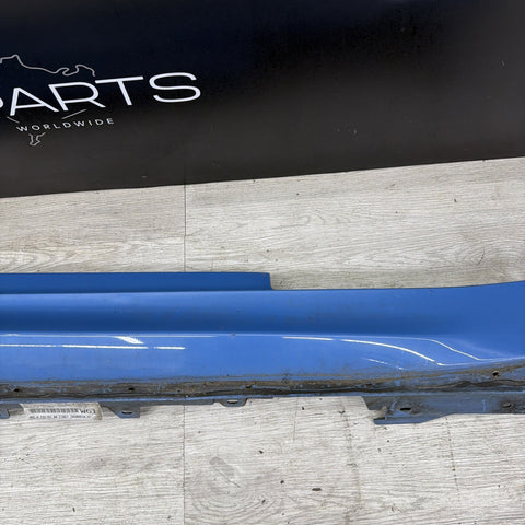 15-20 BMW F82 F83 M4 Rocker Panel Side Skirt Right Passenger Yas Marina Blue