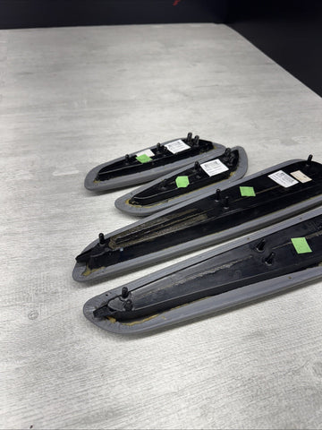 01-06 BMW E46 M3 Convertible Door Upper Arm Rest Armrest Pads Grey Gray *Notes*