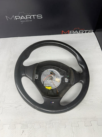 95-02 BMW E36 M3 Z3 M Z3M Steering Wheel Black 3 Spoke 32342229487