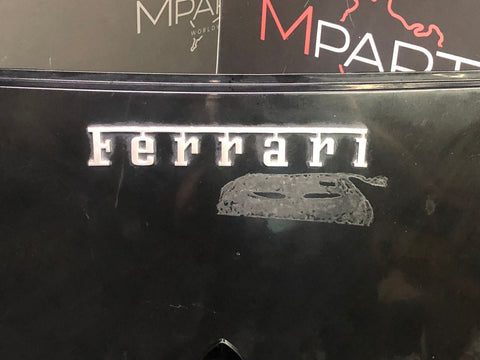Rear Trunk Bonnet Cover Shield Panel Black 19-23 Ferrari F8 Tributo