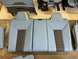 BMW 21-24 G82 M4 Coupe Carbon Bucket Seats Yas Marina Blue Leather Interior Set