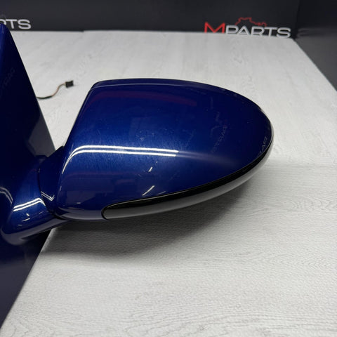 06-10 BMW E63 E64 M6 Left Side View Mirror Auto Dimming Interlagosblau OEM