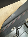 Right Passenger Door Card Panel Black / Red Stitching 19-23 Ferrari F8 Tributo