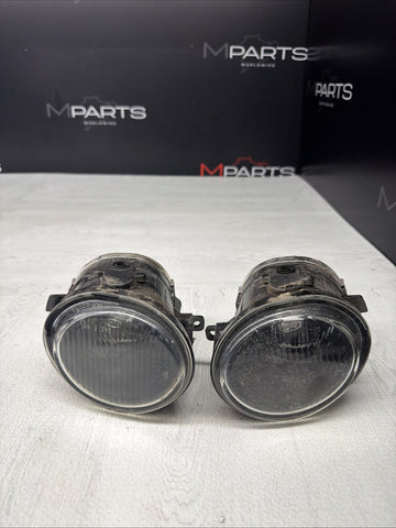 01-06 BMW E46 M3 Front Left Right Passenger Driver Bumper Fog Lights Clear OEM