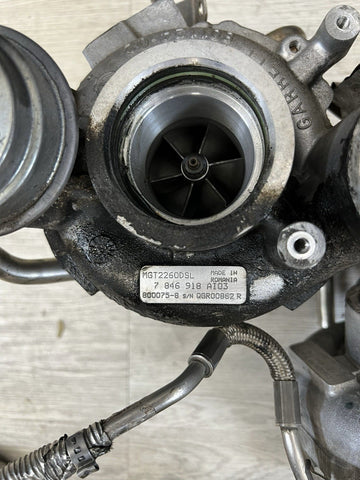 13-15 OEM BMW F10 F13 M5 M6 S63 PWG Garrett Turbo Turbos Turbocharger Set 73k