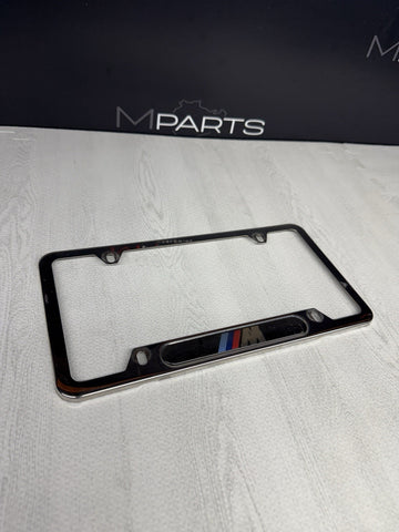 LICENSE PLATE FRAME BRACKET MOUNT HOLDER CHROME OEM BMW