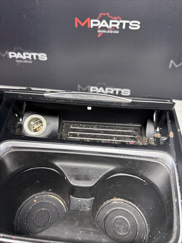 15-20 BMW F80 F82 F83 M3 M4 Front Cup Holder Center Console Trim White Stitching