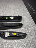 01-06 BMW E46 M3 Convertible Door Upper Arm Rest Armrest Pads Black