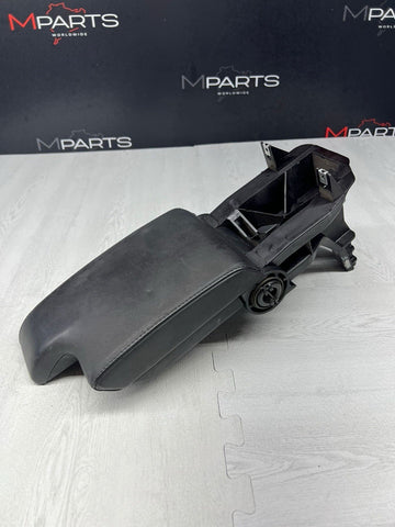 01-06 BMW E46 M3 Center Console Armrest Arm Rest Black Leather