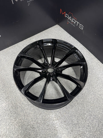 2019-2024 Lamborghini Urus Front Wheel Black Rim 23x10 ET28 OEM